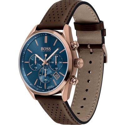 Montre Homme Boss Black Sport Lux En Cuir Homme - Publicité Montre Homme Boss Black Sport Lux En Cuir Homme - Publicité