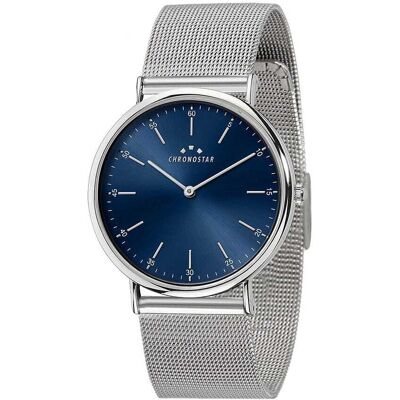 Montre Homme Chronostar Preppy En Métal Gris Homme - Publicité Montre Homme Chronostar Preppy En Métal Gris Homme - Publicité
