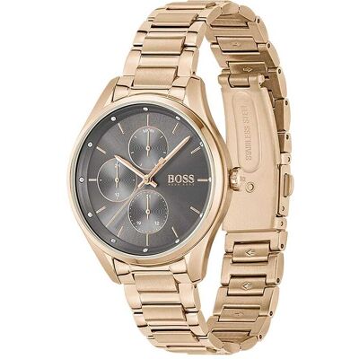Montre Femme Hugo Boss Black Sport Lux En Acier Rose Femme - Publicité Montre Femme Hugo Boss Black Sport Lux En Acier Rose Femme - Publicité