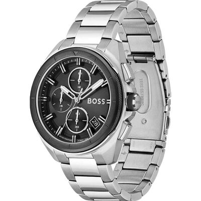 Montre Homme Boss Black Athleisure En Acier Gris Homme - Publicité Montre Homme Boss Black Athleisure En Acier Gris Homme - Publicité