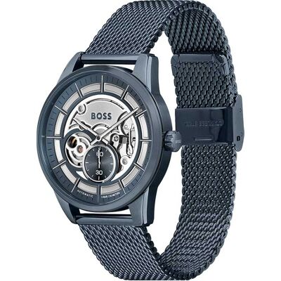 Montre Homme Boss Black Sport Lux En Acier Bleu Homme - Publicité Montre Homme Boss Black Sport Lux En Acier Bleu Homme - Publicité