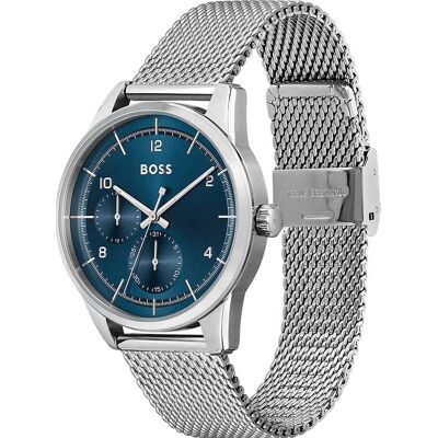 Montre Homme Boss Black Sport Lux En Acier Gris Homme - Publicité Montre Homme Boss Black Sport Lux En Acier Gris Homme - Publicité