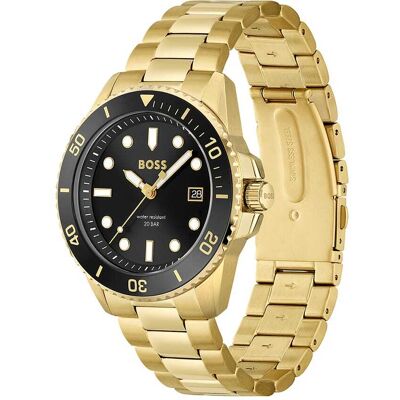 Montre Homme Boss Black Athleisure En Acier Jaune Homme - Publicité Montre Homme Boss Black Athleisure En Acier Jaune Homme - Publicité