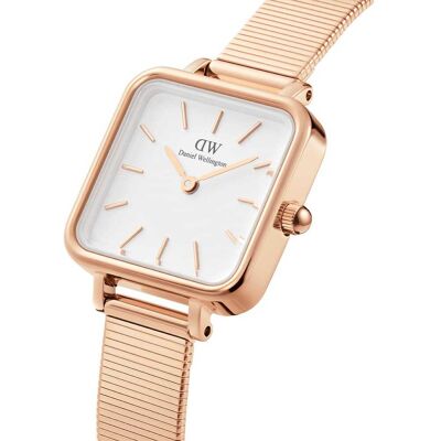 Montre Femme Daniel Wellington Quadro Studio En Acier Rose Femme - Publicité Montre Femme Daniel Wellington Quadro Studio En Acier Rose Femme - Publicité