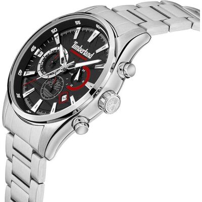 Montre Homme Timberland En Acier Gris Homme - Publicité Montre Homme Timberland En Acier Gris Homme - Publicité