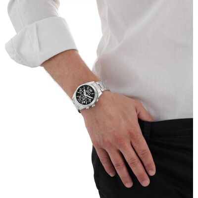 Montre Homme Sector En Acier Gris Etanche Homme - Publicité Montre Homme Sector En Acier Gris Etanche Homme - Publicité
