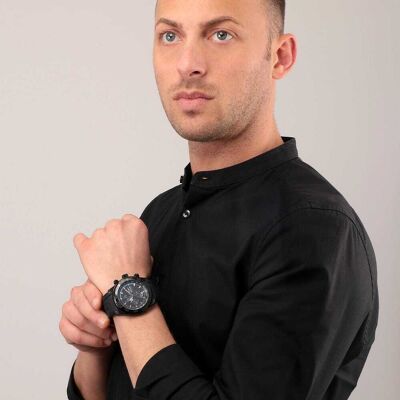 Montre Homme Sector En Silicone Noir Homme - Publicité Montre Homme Sector En Silicone Noir Homme - Publicité