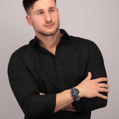 Montre Homme Sector En Métal Gris Homme - Publicité Montre Homme Sector En Métal Gris Homme - Publicité