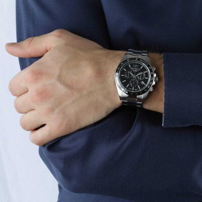 Montre Homme Philip Watch Caribe En Métal Gris Homme - Publicité Montre Homme Philip Watch Caribe En Métal Gris Homme - Publicité