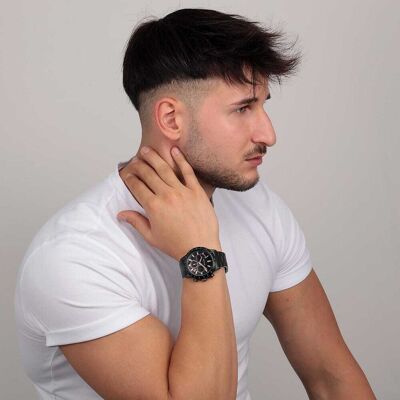 Montre Homme Sector 270 En Acier Noir Homme - Publicité Montre Homme Sector 270 En Acier Noir Homme - Publicité