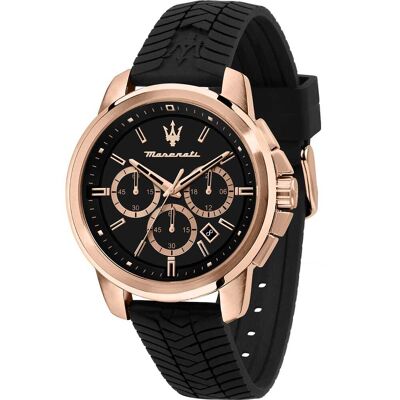 Montre Homme Maserati En Silicone Noir Etanche Homme - Publicité Montre Homme Maserati En Silicone Noir Etanche Homme - Publicité