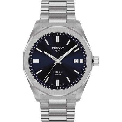 Montre Automatique Homme Tissot Prc 100 Solar Bleu 39mm Homme - Publicité Montre Automatique Homme Tissot Prc 100 Solar Bleu 39mm Homme - Publicité