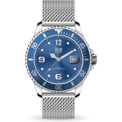 Montre Homme Ice-Watch Ice Steel En Acier Gris Homme - Publicité Montre Homme Ice-Watch Ice Steel En Acier Gris Homme - Publicité