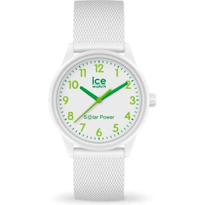 Montre Ice-Watch Ice Solar Power En Silicone Blanc Homme - Publicité Montre Ice-Watch Ice Solar Power En Silicone Blanc Homme - Publicité