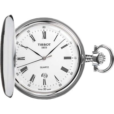 Montre Automatique Mixte Tissot Savonnette Blanc 48.5mm Homme - Publicité Montre Automatique Mixte Tissot Savonnette Blanc 48.5mm Homme - Publicité