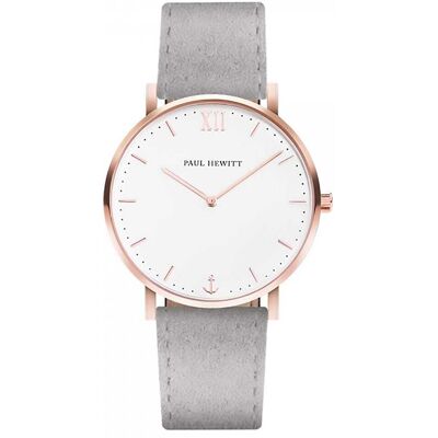 Montre Paul Hewitt En Cuir Gris Etanche Homme - Publicité Montre Paul Hewitt En Cuir Gris Etanche Homme - Publicité