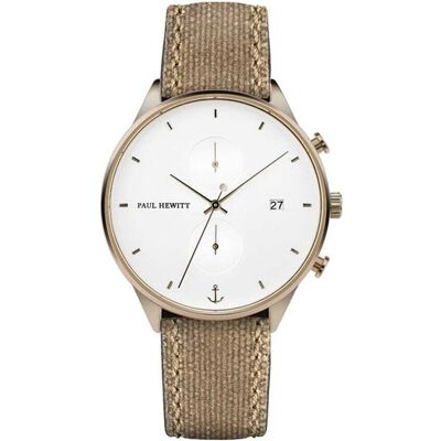 Montre Paul Hewitt En Cuir Marron Etanche Homme - Publicité Montre Paul Hewitt En Cuir Marron Etanche Homme - Publicité