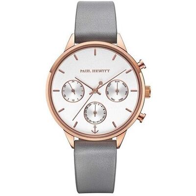 Montre Femme Paul Hewitt En Cuir Gris Femme - Publicité Montre Femme Paul Hewitt En Cuir Gris Femme - Publicité