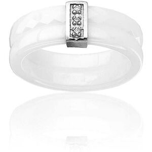 Bague Cleor En Or 375/1000 Blanc Et Diamant Femme - Publicité Bague Cleor En Or 375/1000 Blanc Et Diamant Femme - Publicité