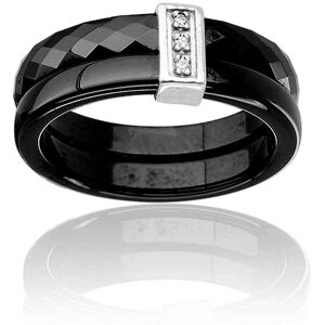 Bague Cleor En Céramique Et Diamant Femme - Publicité Bague Cleor En Céramique Et Diamant Femme - Publicité