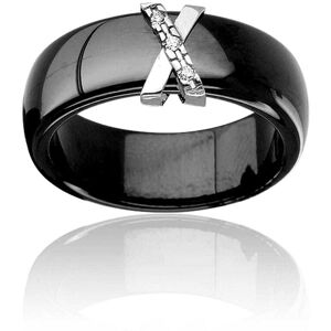 Bague Cleor En Céramique Noire Et Diamant Femme - Publicité Bague Cleor En Céramique Noire Et Diamant Femme - Publicité
