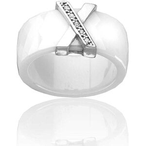 Bague Cleor En Céramique Blanche Et Diamant Femme - Publicité Bague Cleor En Céramique Blanche Et Diamant Femme - Publicité