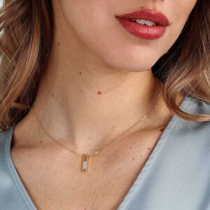 Collier Cleor En Or 375/1000 Jaune Et Diamant Femme - Publicité Collier Cleor En Or 375/1000 Jaune Et Diamant Femme - Publicité