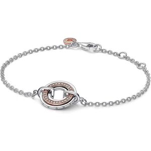 Bracelet Pandora Chaîne Pavé Et Signature Bimatière Pandora Signature Femme - Publicité Bracelet Pandora Chaîne Pavé Et Signature Bimatière Pandora Signature Femme - Publicité