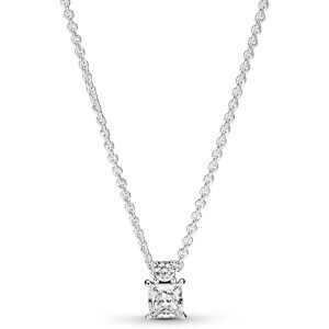 Collier Pandora Avec Pendentif Rond Et Carré Scintillant Femme - Publicité Collier Pandora Avec Pendentif Rond Et Carré Scintillant Femme - Publicité