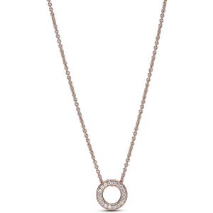 Collier Pandora Cercle Pave Signature Pandora Femme - Publicité Collier Pandora Cercle Pave Signature Pandora Femme - Publicité