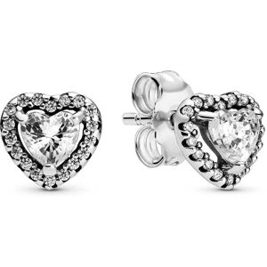 Clous D'Oreilles Pandora Coeurs Sureleves Argent Femme - Publicité Clous D'Oreilles Pandora Coeurs Sureleves Argent Femme - Publicité
