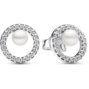 Clous D'Oreilles Pandora Perle De Culture D'Eau Douce Traitée Et Halo Pavé Femme - Publicité Clous D'Oreilles Pandora Perle De Culture D'Eau Douce Traitée Et Halo Pavé Femme - Publicité