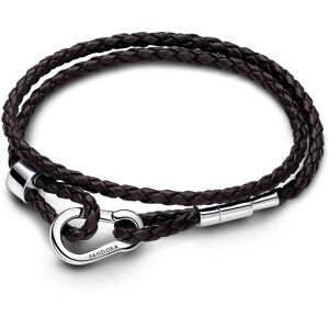Bracelet Pandora Double Tour En Cuir Tresse Marron Pandora Moments Femme - Publicité Bracelet Pandora Double Tour En Cuir Tresse Marron Pandora Moments Femme - Publicité