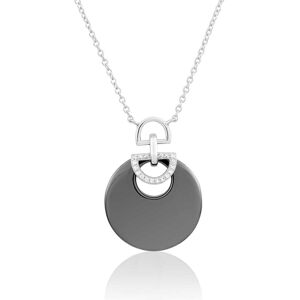 Collier Cleor En Argent 925/1000, Céramique Noire Et Oxyde Femme - Publicité Collier Cleor En Argent 925/1000, Céramique Noire Et Oxyde Femme - Publicité