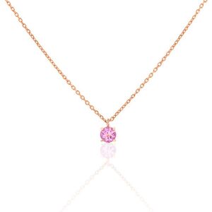 Collier Cleor En Or 375/1000 Rose Et Améthyste Violet Femme - Publicité Collier Cleor En Or 375/1000 Rose Et Améthyste Violet Femme - Publicité