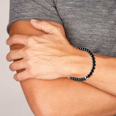 Bracelet Diesel En Acier Et Agate Noire Homme - Publicité Bracelet Diesel En Acier Et Agate Noire Homme - Publicité