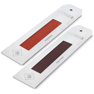 Bracelet Interchangeable Guess En Cuir Bicolore Réversible Marron Et Orange Femme - Publicité Bracelet Interchangeable Guess En Cuir Bicolore Réversible Marron Et Orange Femme - Publicité