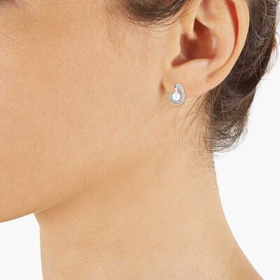 Boucles D'Oreilles Cleor En Argent 925/1000 Et Perle De Culture Blanche Femme - Publicité Boucles D'Oreilles Cleor En Argent 925/1000 Et Perle De Culture Blanche Femme - Publicité