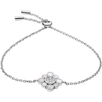 Bracelet Fossil En Acier Gris Et Cristal Femme - Publicité Bracelet Fossil En Acier Gris Et Cristal Femme - Publicité