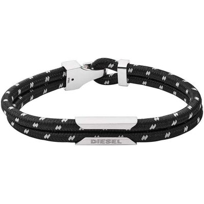 Bracelet Diesel En Métal Blanc Et Nylon Bicolore Homme - Publicité Bracelet Diesel En Métal Blanc Et Nylon Bicolore Homme - Publicité