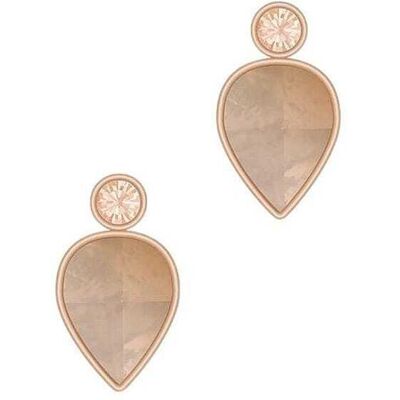 Boucles D'Oreilles Fossil En Acier Rose Et Nacre Femme - Publicité Boucles D'Oreilles Fossil En Acier Rose Et Nacre Femme - Publicité