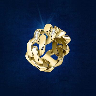 Bague Chiara Ferragni En Laiton Jaune Et Cristal (Taille: 54) Femme - Publicité Bague Chiara Ferragni En Laiton Jaune Et Cristal (Taille: 54) Femme - Publicité