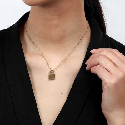 Collier Morellato En Acier Jaune Et Oxyde Blanc Femme - Publicité Collier Morellato En Acier Jaune Et Oxyde Blanc Femme - Publicité