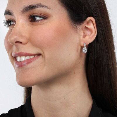 Boucles D'Oreilles Morellato En Argent 925/1000 Blanc Et Oxyde Blanc Femme - Publicité Boucles D'Oreilles Morellato En Argent 925/1000 Blanc Et Oxyde Blanc Femme - Publicité