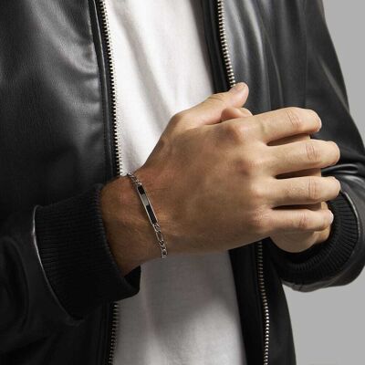 Gourmette Cleor En Argent 925/1000 Homme - Publicité Gourmette Cleor En Argent 925/1000 Homme - Publicité