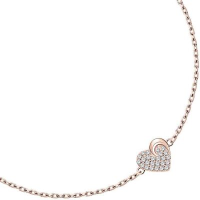 Bracelet Cleor En Argent 925/1000 Rose Et Oxyde Femme - Publicité Bracelet Cleor En Argent 925/1000 Rose Et Oxyde Femme - Publicité