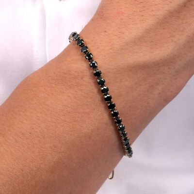 Bracelet Sector En Acier Jaune Et Cristal Noir Homme - Publicité Bracelet Sector En Acier Jaune Et Cristal Noir Homme - Publicité