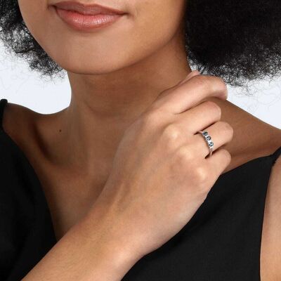 Bague Cleor En Or 375/1000 Blanc Et Topaze (Taille: 55) Femme - Publicité Bague Cleor En Or 375/1000 Blanc Et Topaze (Taille: 55) Femme - Publicité