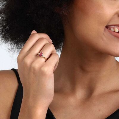 Bague Cleor En Or 375/1000 Jaune Et Topaze (Taille: 54) Femme - Publicité Bague Cleor En Or 375/1000 Jaune Et Topaze (Taille: 54) Femme - Publicité