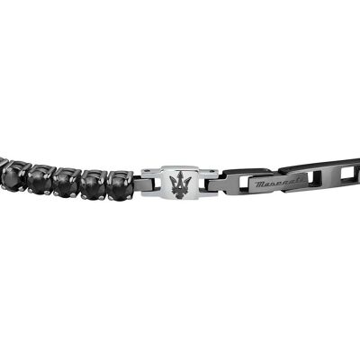 Bracelet Maserati En Acier Gris Et Oxyde Gris Homme - Publicité Bracelet Maserati En Acier Gris Et Oxyde Gris Homme - Publicité